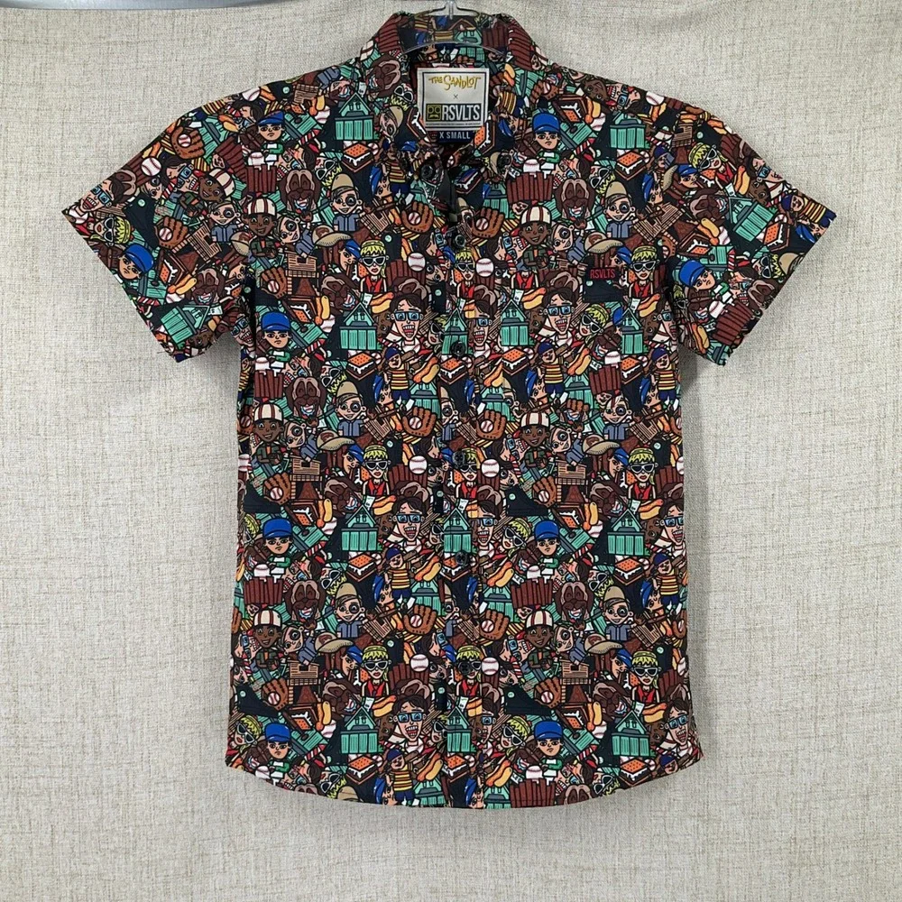 RSVLTS The Sandlot Shirt KIDS XS Multi Kunuflex Graphic Print